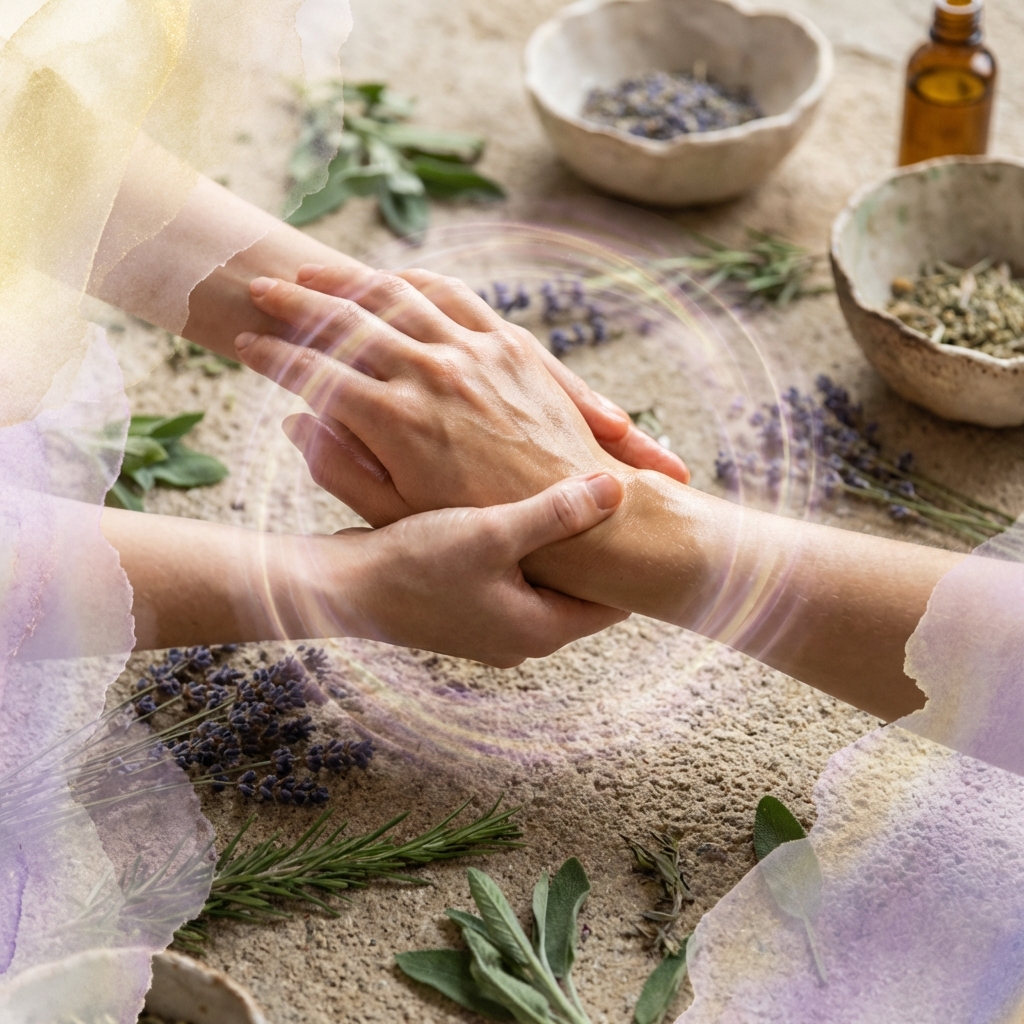 Handtherapie mit Kräutern